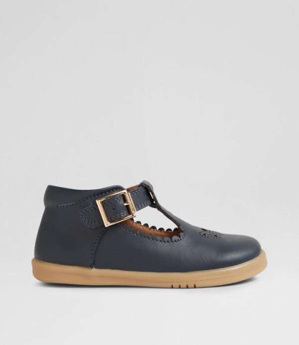 Iw Poppy Toddler Navy Leather Flat Shoes