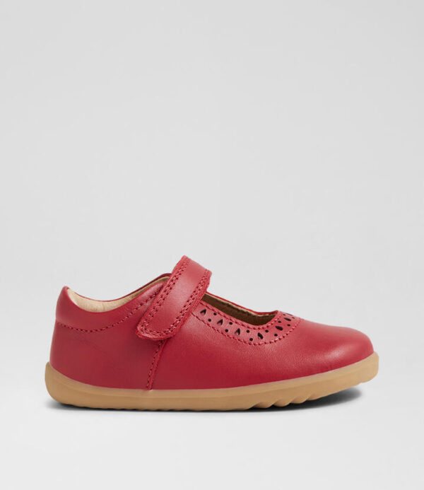 Su Lola Tibitan Red Leather Flat Shoes