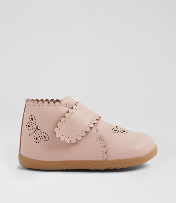 Su Willow Cameo Rose Leather Ankle Boots