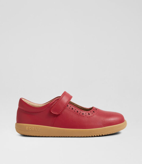 Kp Lola Tibitan Red Leather Flat Shoes