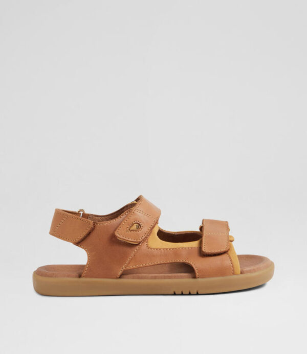 Kp Strand Junior Caramel Leather Sandals