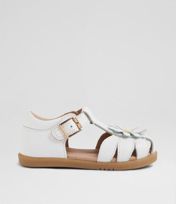 Iw Petal Toddler White Leather Sandals