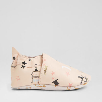 Ss Gala Infant Linen Leather Flat Shoes