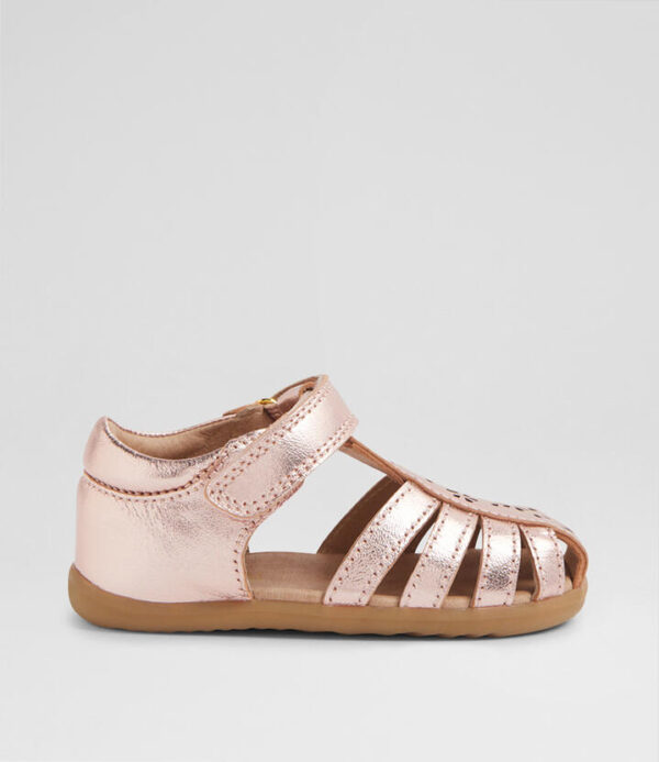 Su Chelsea Infant Rose Gold Leather Sandals
