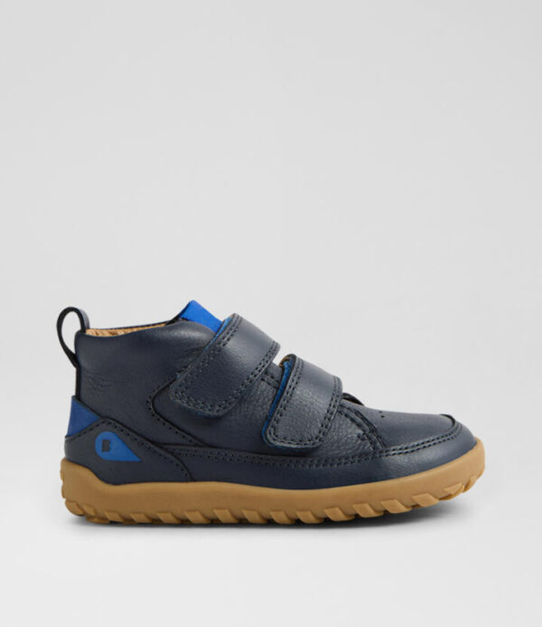 Iw Trek Navy Leather Ankle Boots