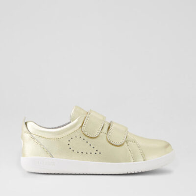 Kp Grass Court Pale Gold Leather Flat Shoes