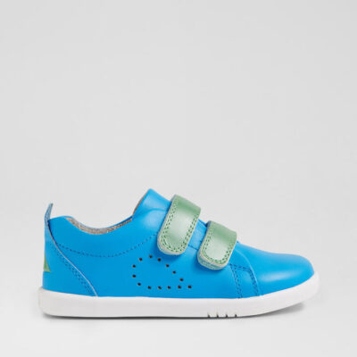 Iw Grass Court Brilliant Blue Leather Flat Shoes