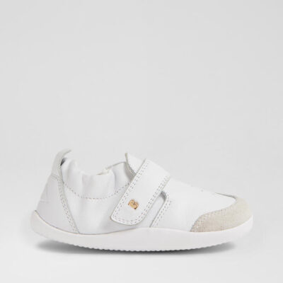 Xp Ripple White Leather Flat Shoes