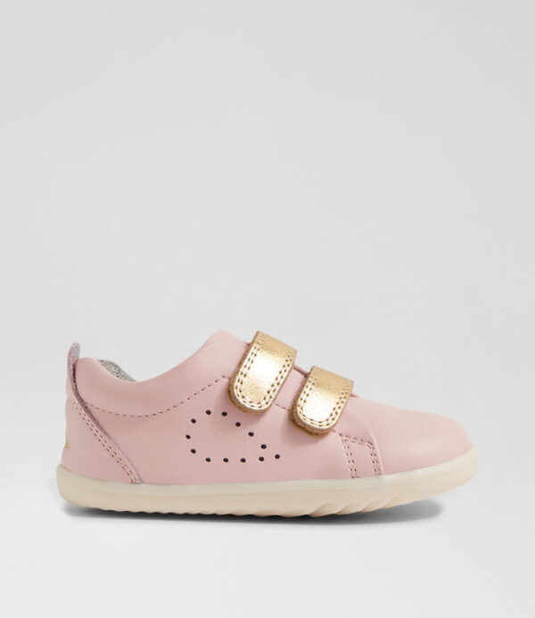 Su Grass Court Ballet Pink Leather Flat Shoes