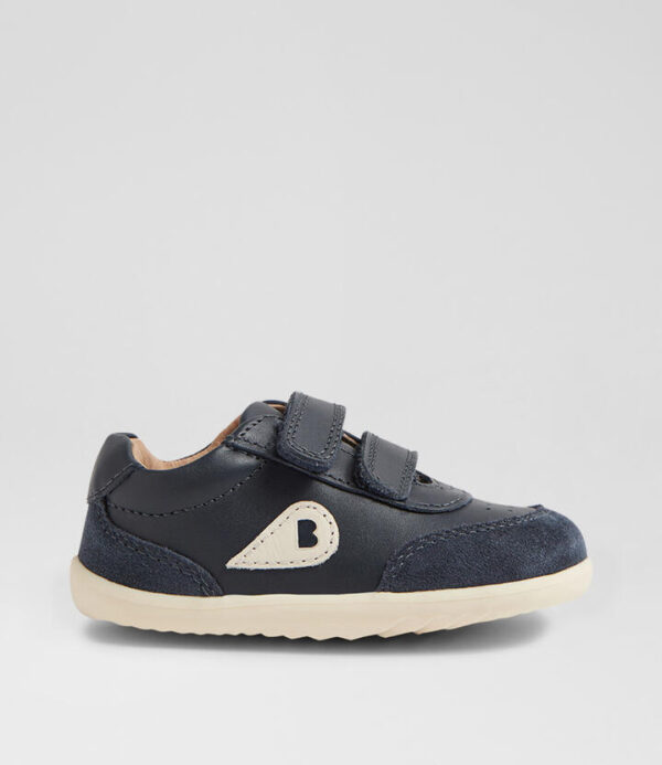 Su Champ Infant Navy Leather Flat Shoes