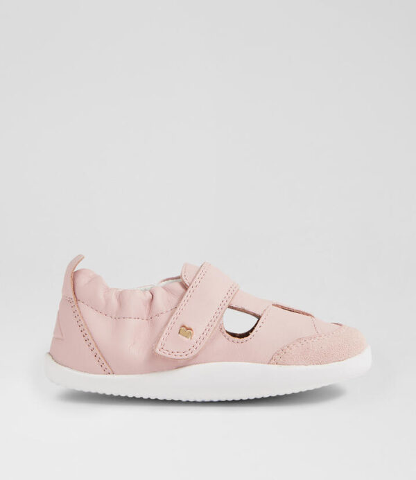 Xp Beau Ballet Pink Leather Flat Shoes