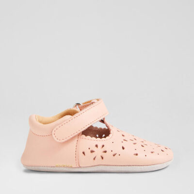 Ss Lacey Infant Peach Parfait Leather Flat Shoes