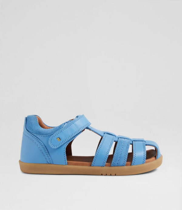 Kp Roam Junior Azure Blue Leather Flat Shoes