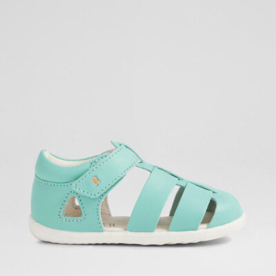 Su Tidal Infant Pool Blue Leather Flat Shoes
