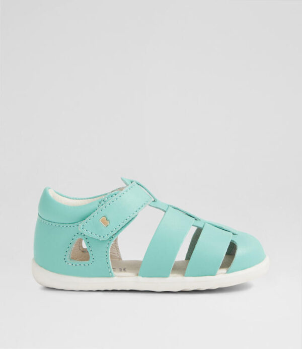 Su Tidal Infant Pool Blue Leather Flat Shoes