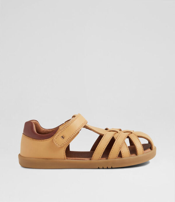 Kp Cross Jump Junior Oak Buff Leather Flat Shoes