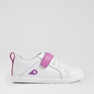 Iw Pace Optical White Orchid Leather Flat Shoes