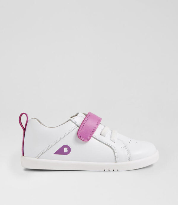 Iw Pace Optical White Orchid Leather Flat Shoes