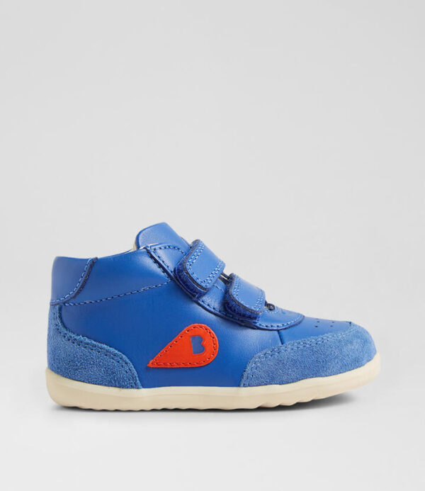 Su Champ High Infant Olympian Blue Leather Ankle Boots