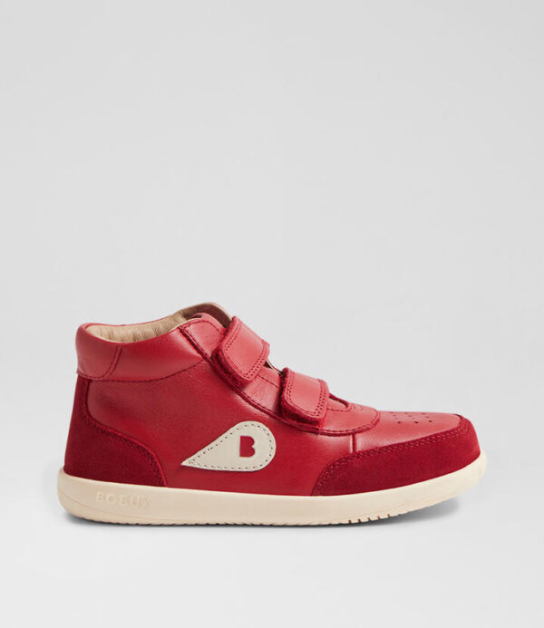 Kp Champ High Junior Pompeian Red Leather Ankle Boots