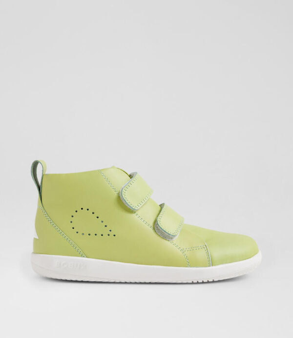 Kp Grass Court High Junior Shadow Lime Leather Ankle Boots