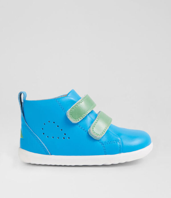 Su Grass Court High Infant Brilliant Blue Leather Ankle Boots