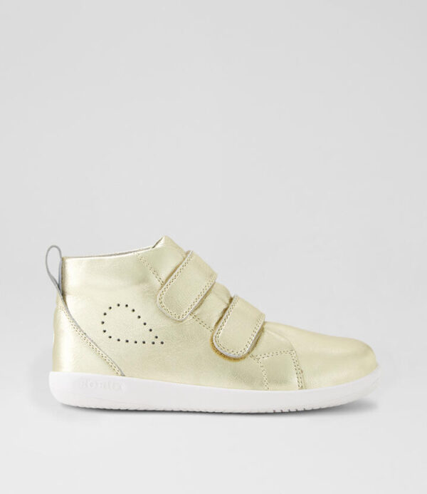Kp Grass Court High Pale Gold Leather Ankle Boots