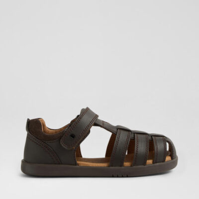 Kp Roam School Junior Brown Leather Flat Shoes