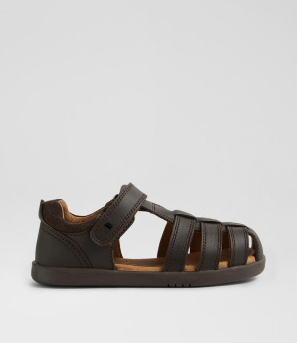 Kp Roam School Junior Brown Leather Flat Shoes