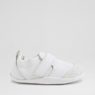 Xp Go Infant White Leather Flat Shoes