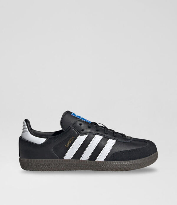 Samba Junior Black White Gum Leather Sneakers