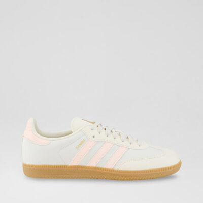 Samba Youth White Orange Gum Leather Sneakers