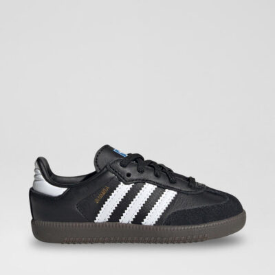 Samba Toddler Black White Gum Leather Sneakers