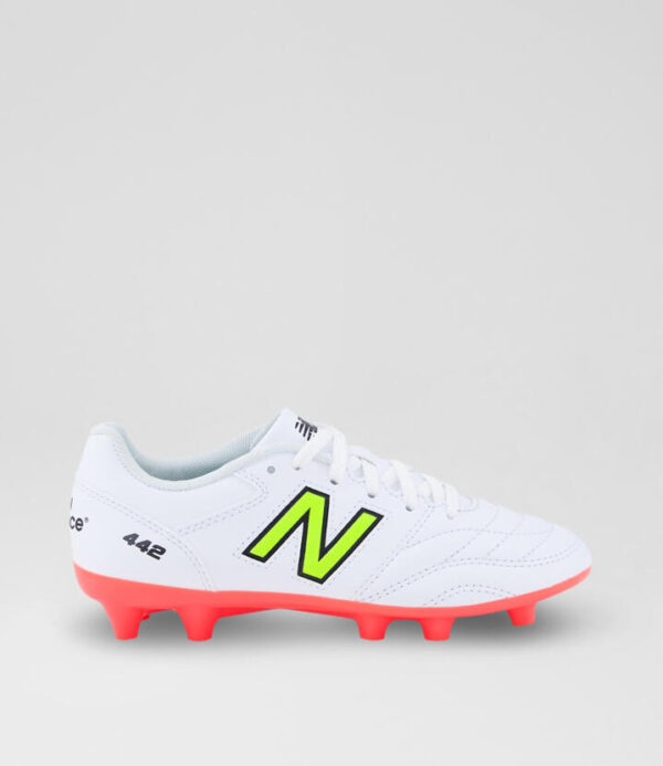 442 Junior White Black Mesh Sneakers