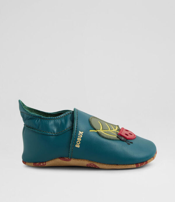 Ss Beastie Infant Dark Sea Leather Flat Shoes