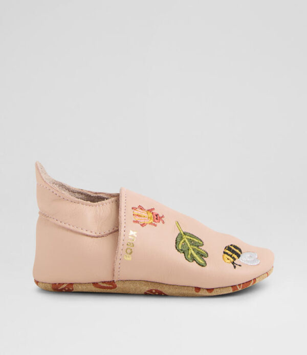 Ss Bugtopia Infant Cameo Rose Leather Flat Shoes