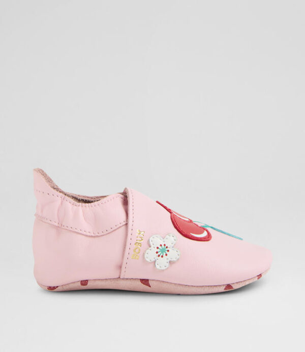 Ss Cherry Blossom 2 Infant Parfait Pink Leather Flat Shoes