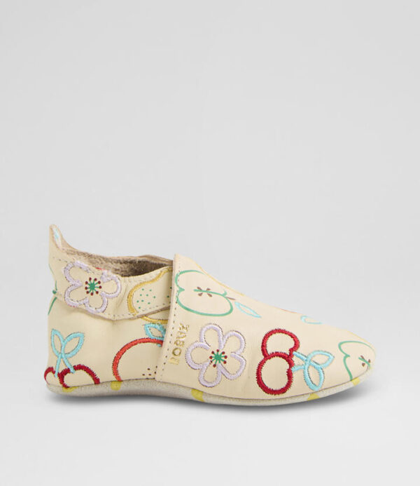 Ss Tutti Frutti Infant White Swan Leather Flat Shoes