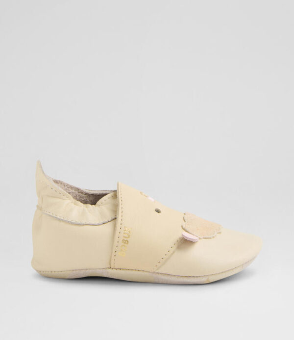 Ss Binky Sheep Infant White Swan Leather Flat Shoes