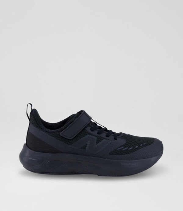 625 Junior Black Mesh Sneakers