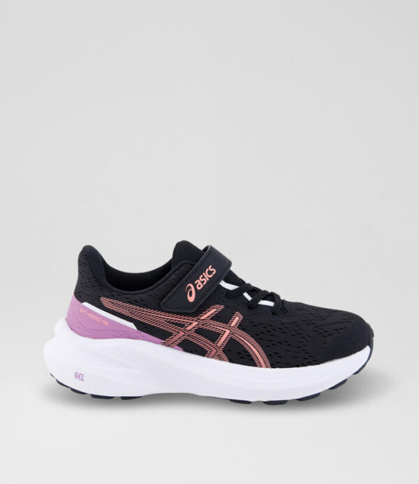 Gt 1000 13 Junior Black Pink Mesh Sneakers