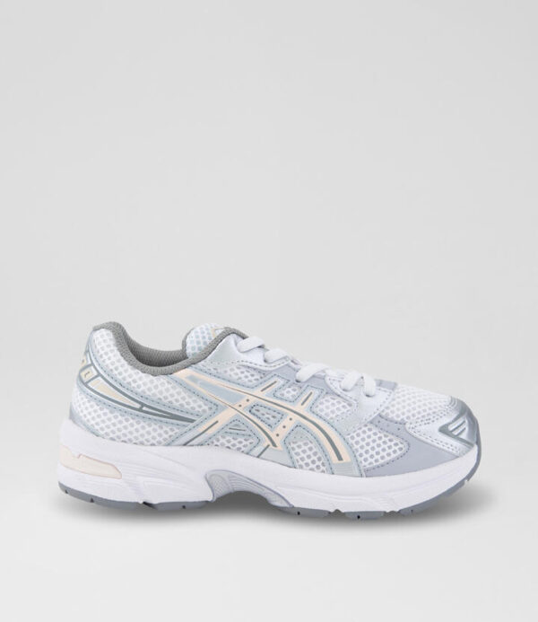 Gel 1130 Junior White Pearl Pink Mesh Sneakers