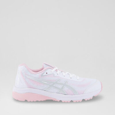 Netburner Pro 4 Youth White Pink Mesh Leather Sneakers