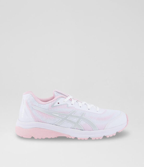 Netburner Pro 4 Youth White Pink Mesh Leather Sneakers
