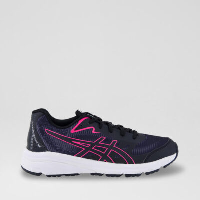 Netburner Pro 4 Youth Black Pink Mesh Leather Sneakers