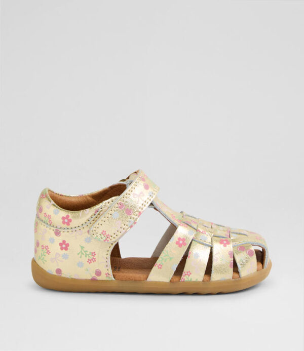 Su Harbor Toddler Gold Multi Leather Sandals