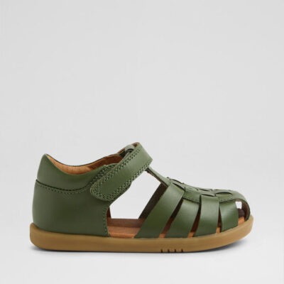 Iw Harbor Toddler Bronze Green Leather Sandals