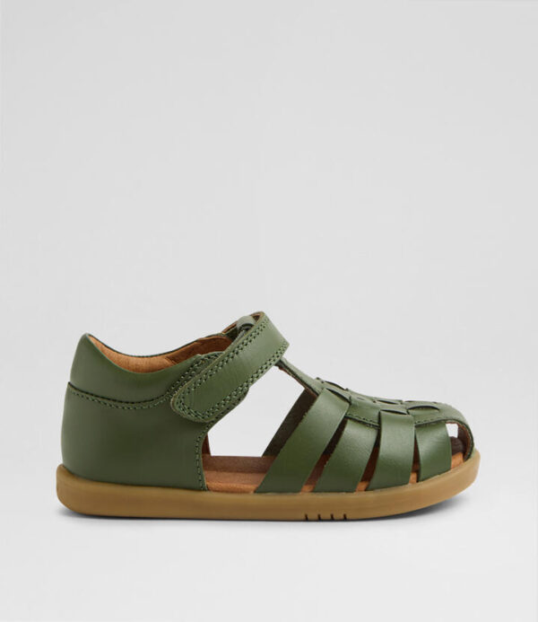 Iw Harbor Toddler Bronze Green Leather Sandals