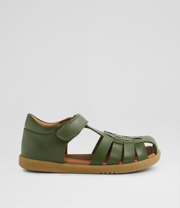 Kp Harbor Junior Bronze Green Leather Sandals