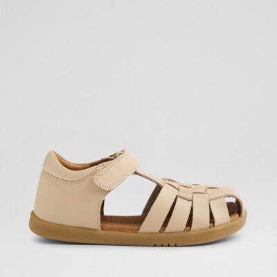 Kp Harbor Junior Taupe Leather Sandals
